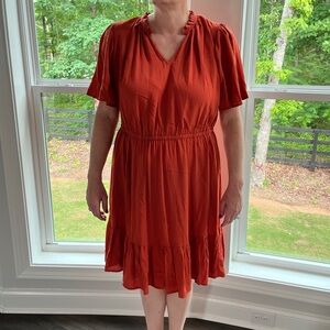 NEW Burnt orange Knox Rose dress